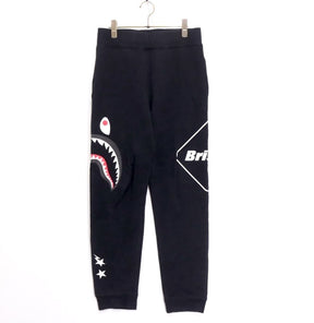 A BATHING APE 19SS | F.C.R.B. SHARK SWEAT PANTS "Black" (001PTF231902X)