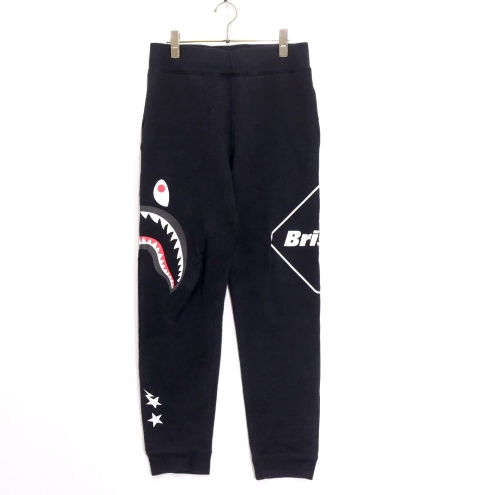 A BATHING APE 19SS | F.C.R.B. SHARK SWEAT PANTS "Black" (001PTF231902X)