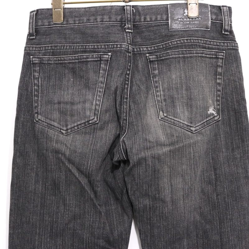 BURBERRY BLACK LABEL | Straight Denim Pants "Black" (BMS09-711-08)