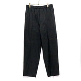 JIL SANDER | High Density Cotton Wide Easy Pants "Black" (JSMT31113M)