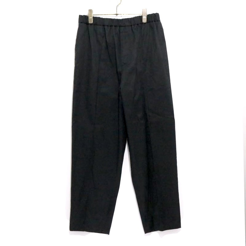 JIL SANDER | High Density Cotton Wide Easy Pants "Black" (JSMT31113M)