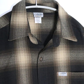CATTLE-TOP | Ombre Check Shirt "Black/Brown" (USA Made)