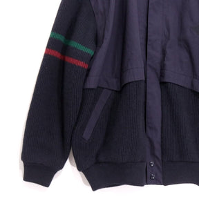 JUPITER style by SPORT DRESS 80s 90s | 2WAY Convertible Zip-Up Jacket "Navy"