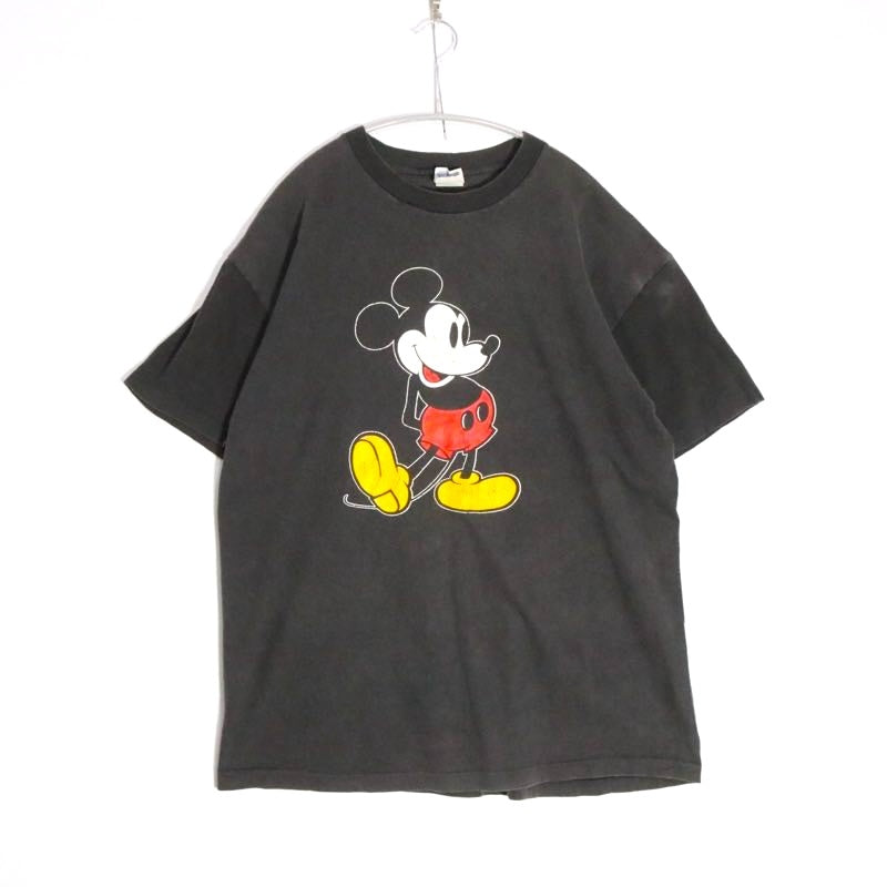 DISNEY 80s | Vintage Mickey Mouse Tee "Black / Blue Tag" (Made in USA)