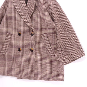 JOURNAL STANDARD relume | Double Collar Check Coat "Brown" (18-020-462-5000-3-0)