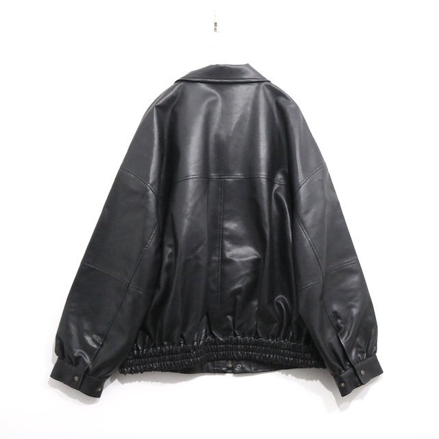 Discoat 23AW | Vintage PU Leather Jacket "Black" (DPZ2032107A0003)