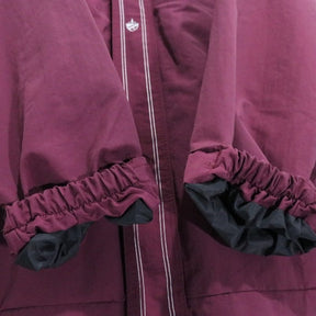 KIKWEAR 90s | Made in USA Insulated Nylon Jacket "Burgundy" (Double Zip)