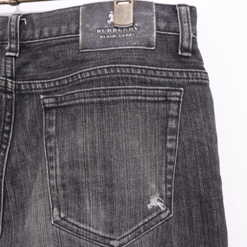 BURBERRY BLACK LABEL | Straight Denim Pants "Black" (BMS09-711-08)