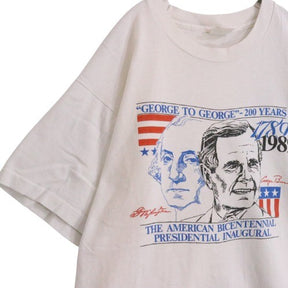 80s FRUIT OF THE LOOM フルーツオブザルーム GEORGE TO GEORGE 200 YEARS USA製 シングルステッチ
