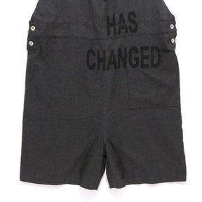 NOZOMI ISHIGURO | Overall Shorts "Black / Felt" (15tMA06009)