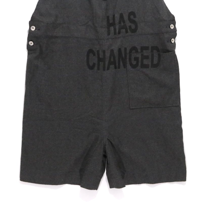 NOZOMI ISHIGURO | Overall Shorts "Black / Felt" (15tMA06009)