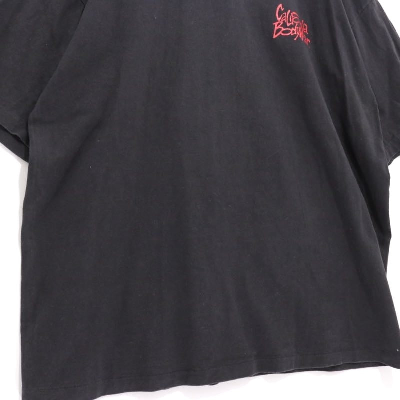 90s Vintage California Body Wear | "Old & Strong" Graphic T-Shirt "Black"