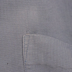 90s PERRY ELLIS | 100% Silk Open Collar Shirt "Classic Blue"