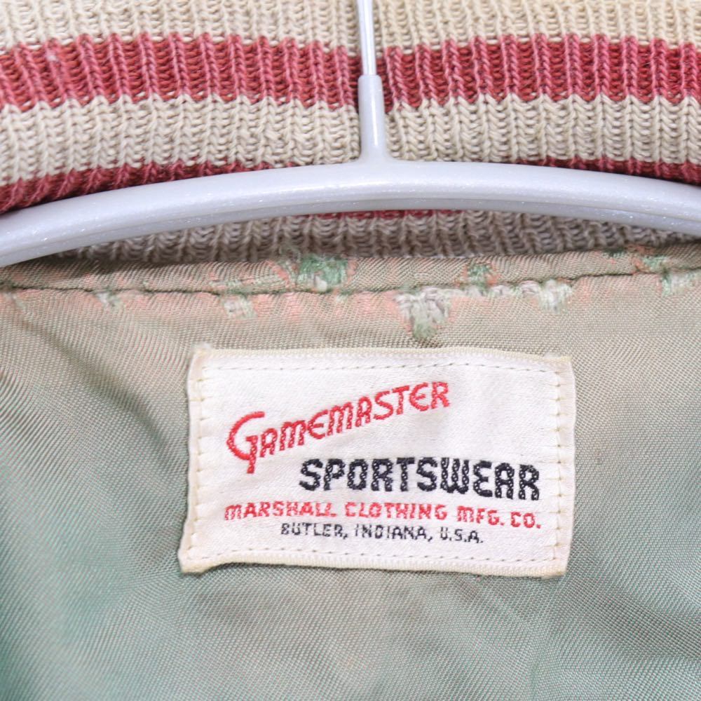 Gamemaster Marshall Clothing Mfg Co 60s | Vintage Award Jacket "Grey/Red" (Made in USA)