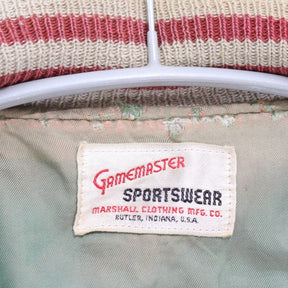 Gamemaster Marshall Clothing Mfg Co 60s | Vintage Award Jacket "Grey/Red" (Made in USA)