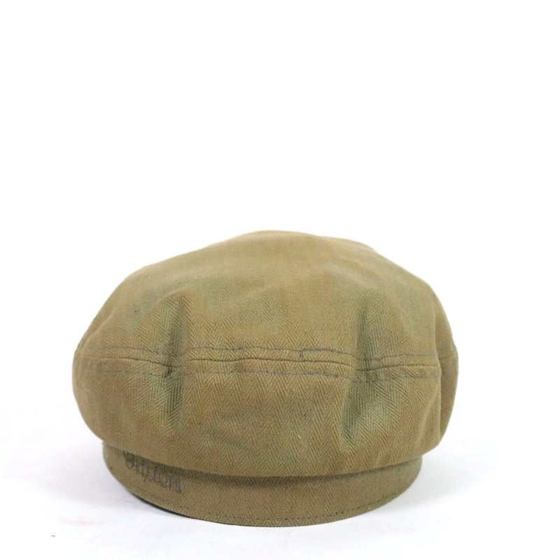 Brixton | Fiddler Cap "Olive Herringbone/Brown Band"