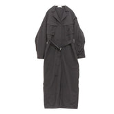 ETRE TOKYO 24SS | Belted Nylon Jumpsuit "Black" (1224530112-0)