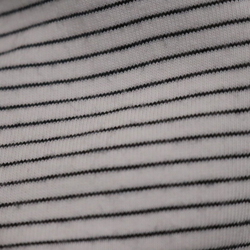 The Ennoy Professional 22SS | Border T-Shirt "White/Black" (SS22BRENCT05AM)