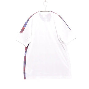 COMME des GARÇONS SHIRT 25SS | Tartan Check Print T-Shirt "White/Red/Blue" (FO-T003)