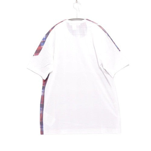 COMME des GARÇONS SHIRT 25SS | Tartan Check Print T-Shirt "White/Red/Blue" (FO-T003)