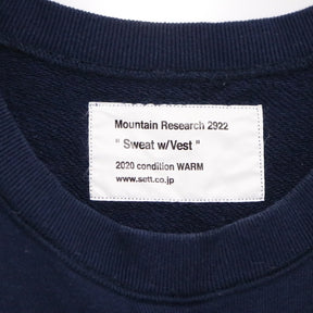 Mountain Research 20SS | Sweat w /Vest "Navy" (MTR-2922)