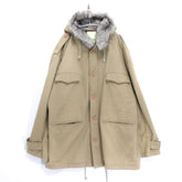 SWAGGER | Military fur-hooded mid-length coat "Beige" (SWGJKT-264)