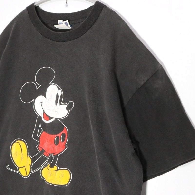 DISNEY 80s | Vintage Mickey Mouse Tee "Black / Blue Tag" (Made in USA)