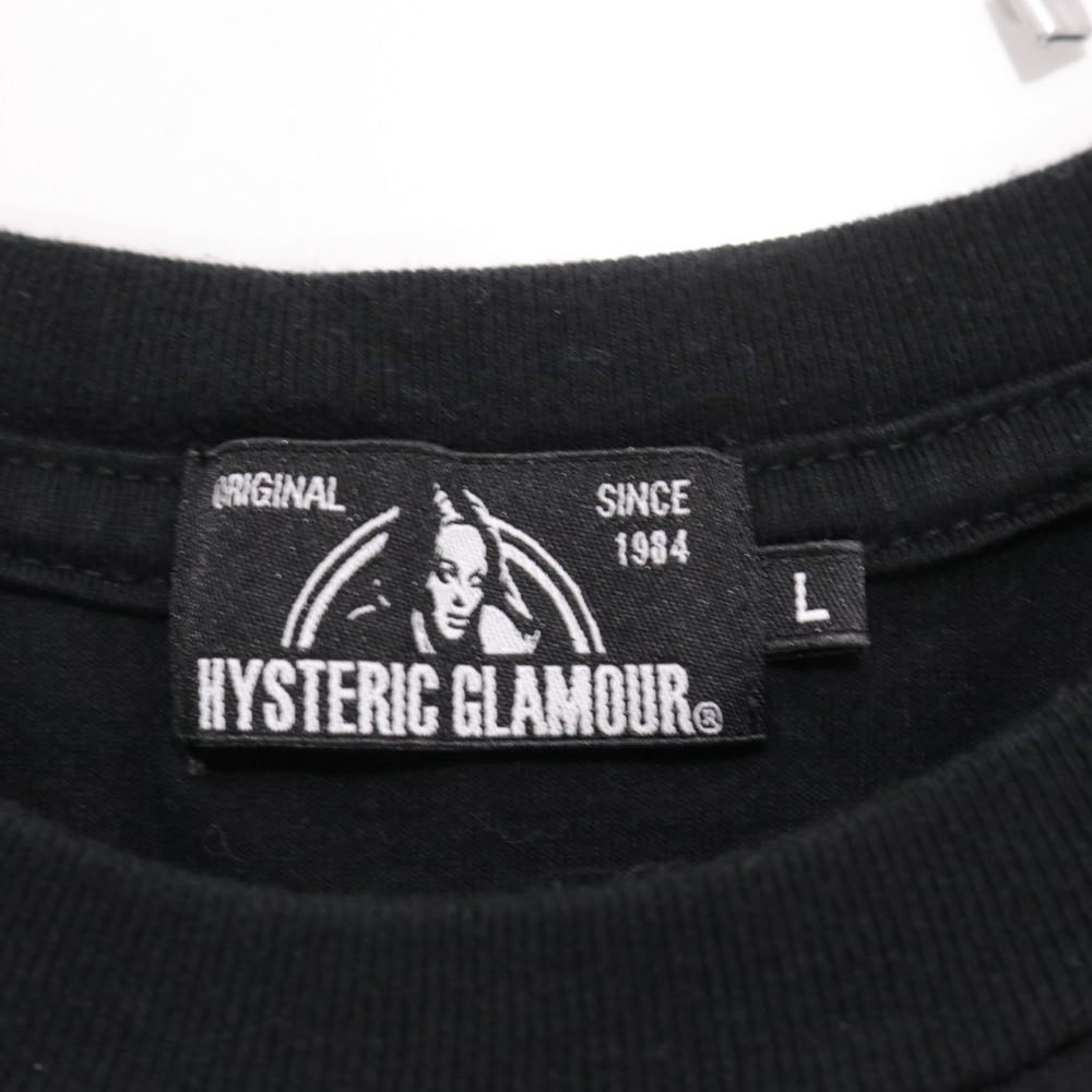 HYSTERIC GLAMOUR × MEDICOM TOY 20AW |  "BE@R & GIRL'S FACE 2020" T-Shirt "Black" (02202CT21)