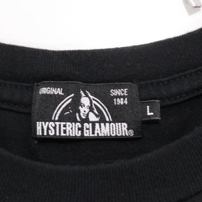 HYSTERIC GLAMOUR × MEDICOM TOY 20AW |  "BE@R & GIRL'S FACE 2020" T-Shirt "Black" (02202CT21)