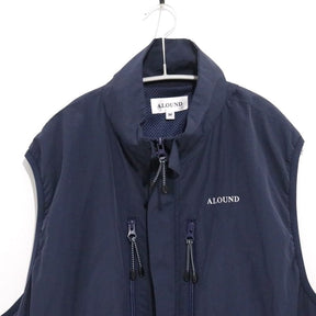 ALOUND 25SS | VENTILATION NYLON VEST "Navy"