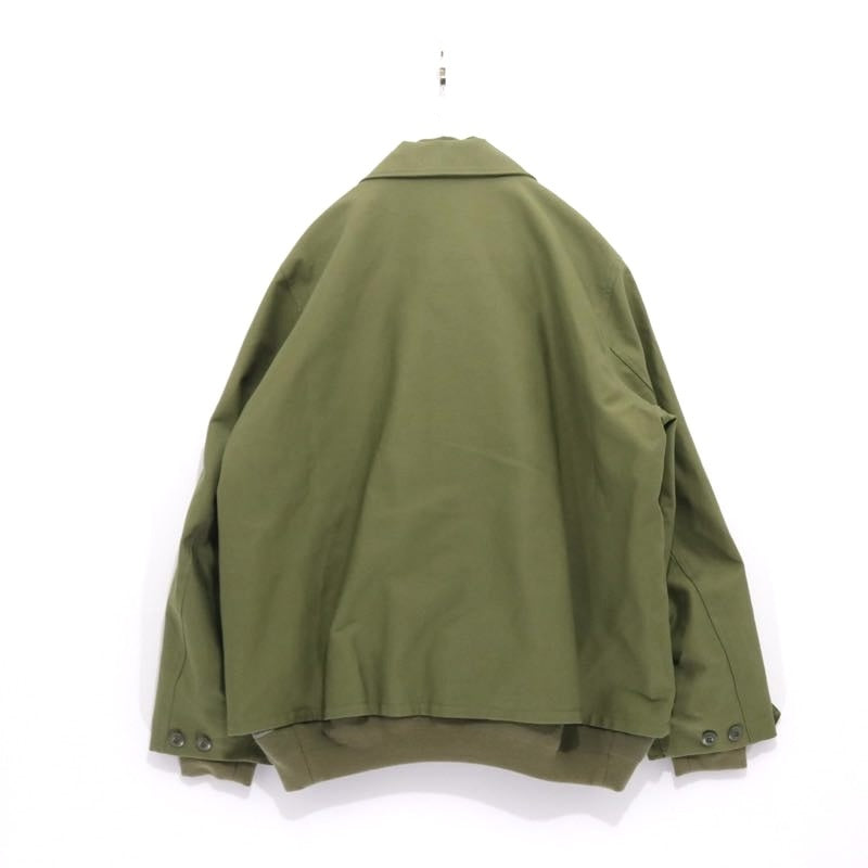 sacai 25SS | WTAPS Cotton Back Satin Jacket 02 "Khaki" (25-03694M)