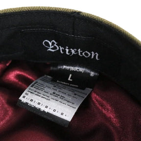 Brixton | Fiddler Cap "Olive Herringbone/Brown Band"