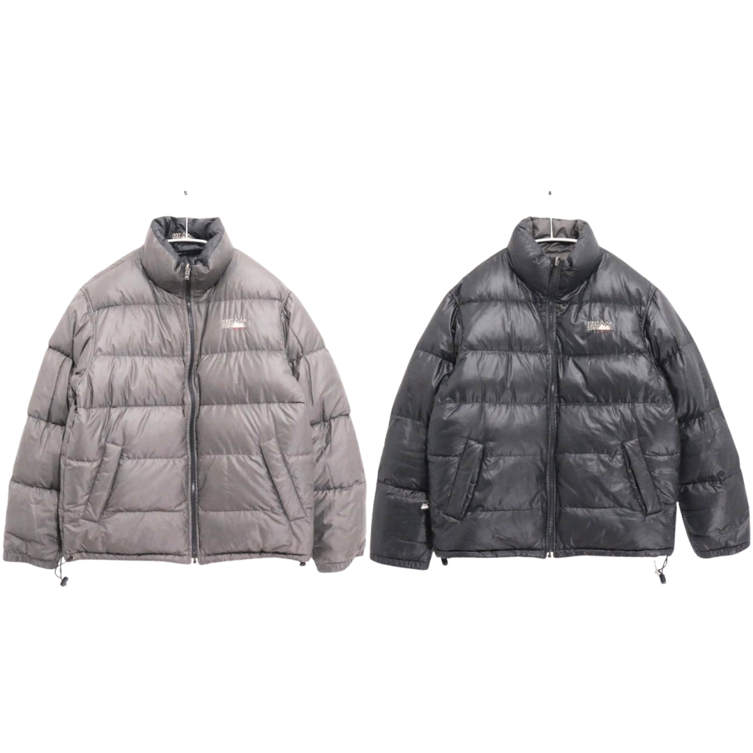 FIRST DOWN USA 90s | Reversible Down Jacket "Black / Grey" (740057)