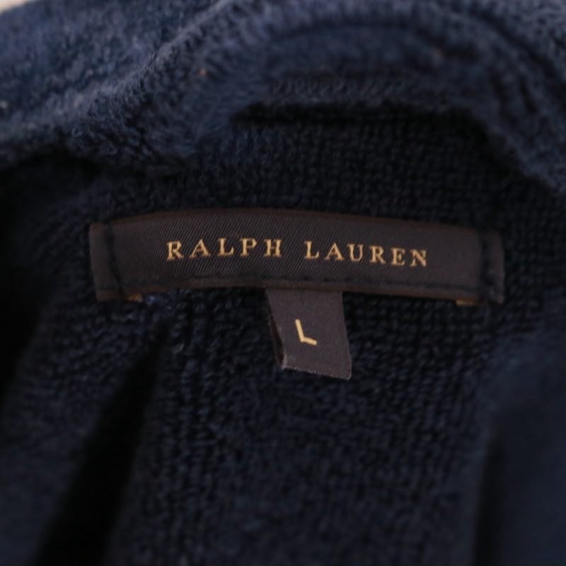 RALPH LAUREN | Cotton Bathrobe Gown "Navy"