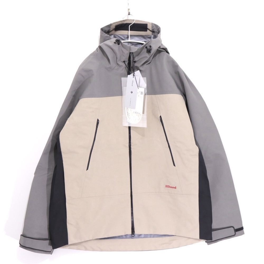 JJJJound × DESCENTE ALLTERRAIN 25AW | HARD SHELL JACKET "Beige / Gray" (DU5FWBJ1MB)
