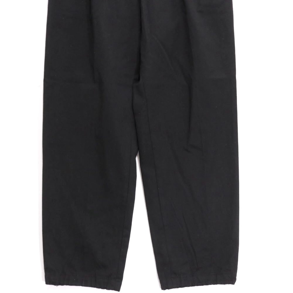 sacai 21AW | Chino Grosgrain Wide Tapered Pants "Black" (21-02652M)