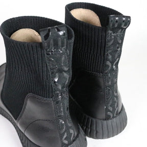 GEOX 20AW | D NOOVAE A "Black / Knit & Leather" (D04GAA / D02GAA)