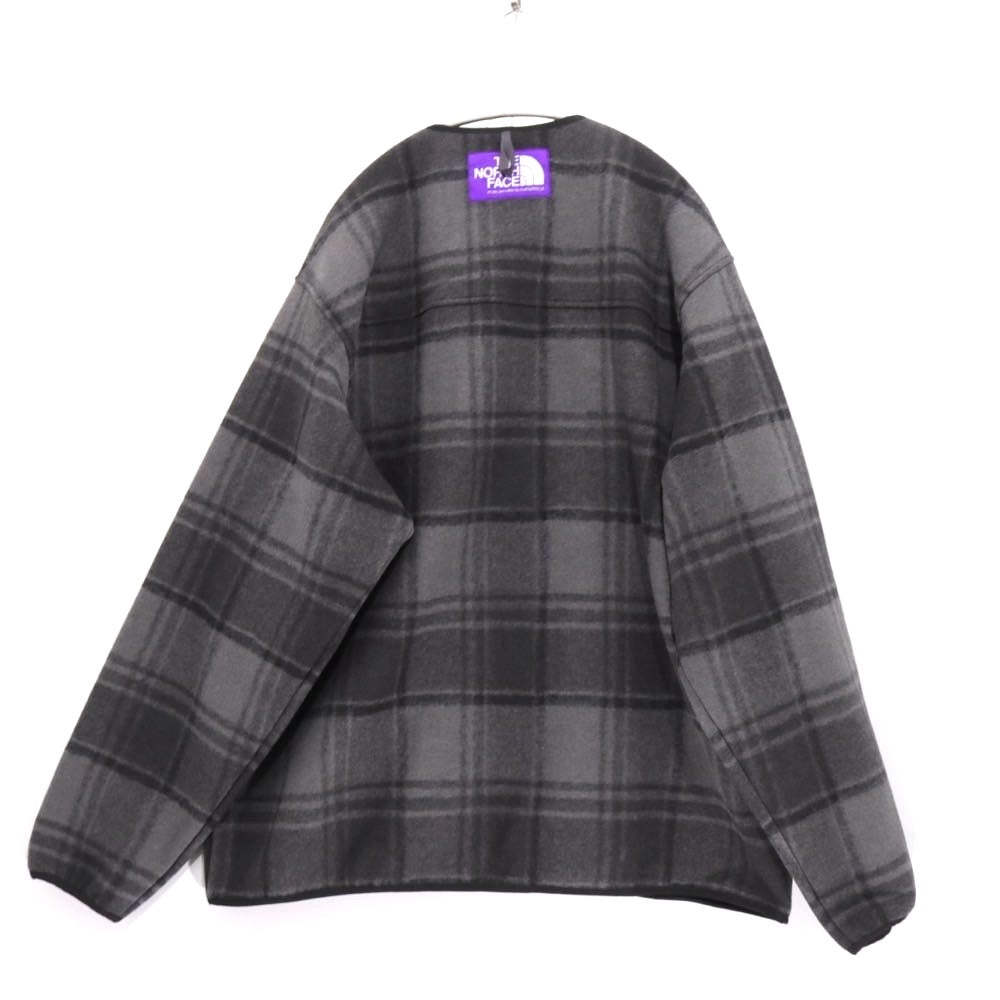 THE NORTH FACE PURPLE LABEL 25AW | PLAS Plaid Fleece Field Cardigan "Gray" (N25FA038)