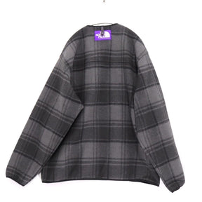 THE NORTH FACE PURPLE LABEL 25AW | PLAS Plaid Fleece Field Cardigan "Gray" (N25FA038)