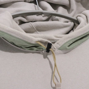 CMF OUTDOOR GARMENT 21SS | Mixed Material Sweat Hoodie "Beige" (CMF2101-J10J)