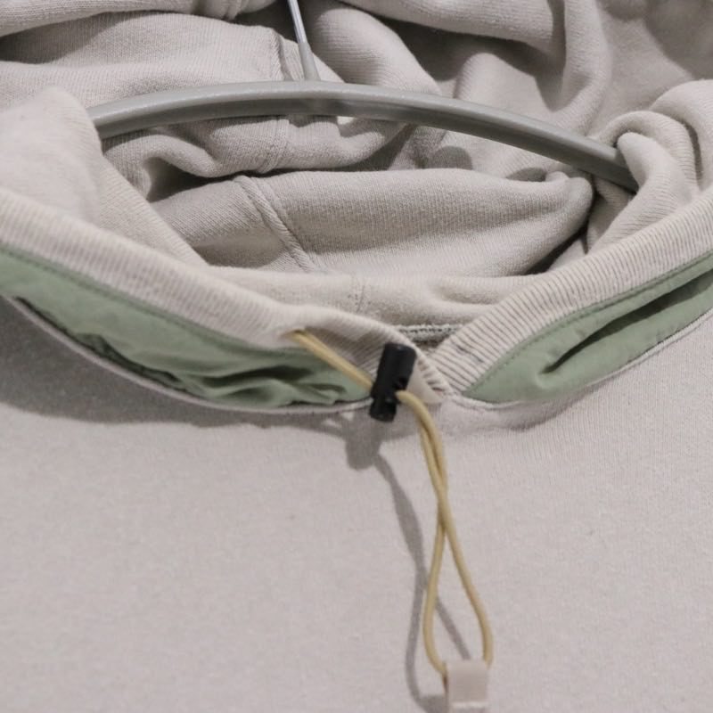 CMF OUTDOOR GARMENT 21SS | Mixed Material Sweat Hoodie "Beige" (CMF2101-J10J)