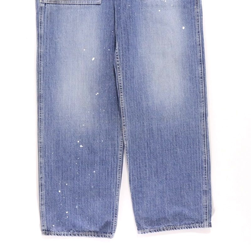 HECTIC | Herringbone Bush Pants "Paint Custom" Wide Straight