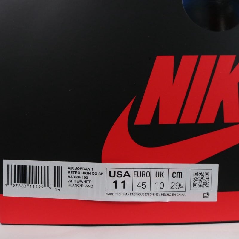 NIKE 26SS | AIR JORDAN 1 RETRO HIGH OG SP V.A.A. "White / Alaska" (AA3834-100)