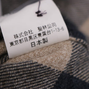 H.R.MARKET | Heavy Flannel Check Shirt "[Beige / Navy]" (700037-816)