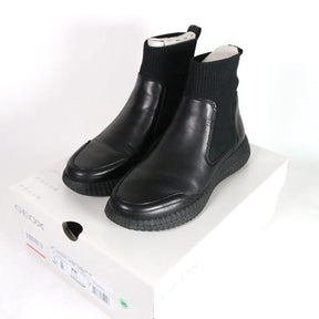 GEOX 20AW | D NOOVAE A "Black / Knit & Leather" (D04GAA / D02GAA)