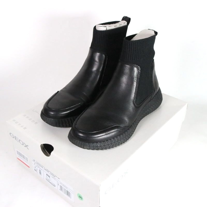 GEOX 20AW | D NOOVAE A "Black / Knit & Leather" (D04GAA / D02GAA)