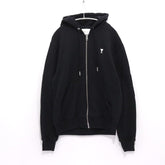 AMI PARIS | Ami de Coeur Zipped Hoodie "BLACK" (HSW765.730)
