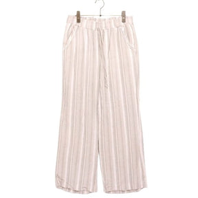 BRIGGS | Wide Easy Pants "Grey Stripe/Linen Blend"