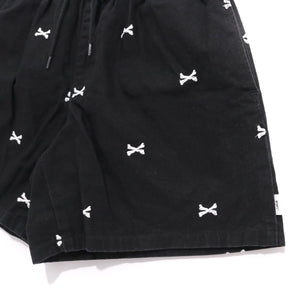 WTAPS 22SS | SEAGULL 03 / SHORTS / COTTON. OXFORD. TEXTILE "Black" (221TQDT-PTM06)