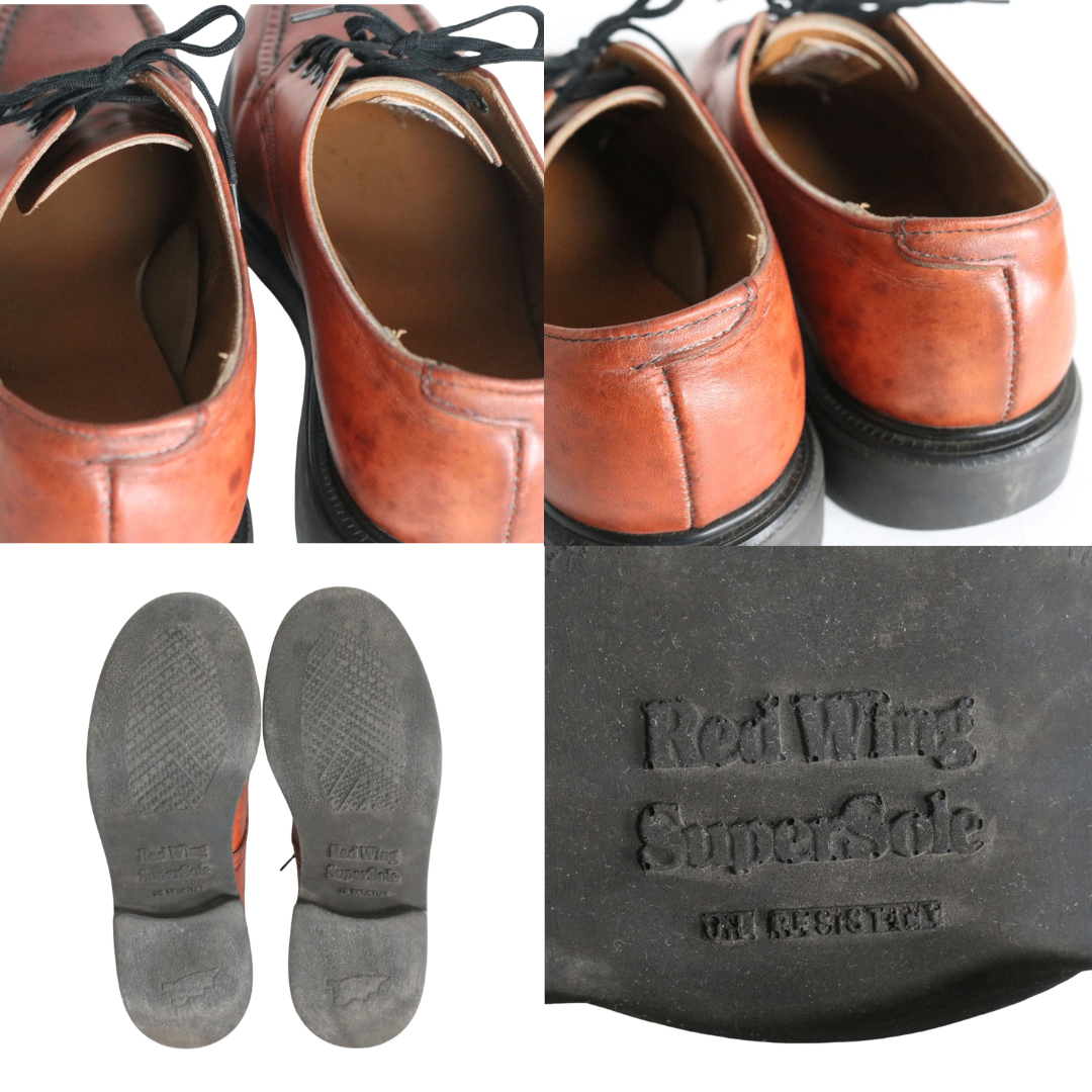80s vintage RED WING(レッドウイング) スチールトゥ・オックスフォードシューズ